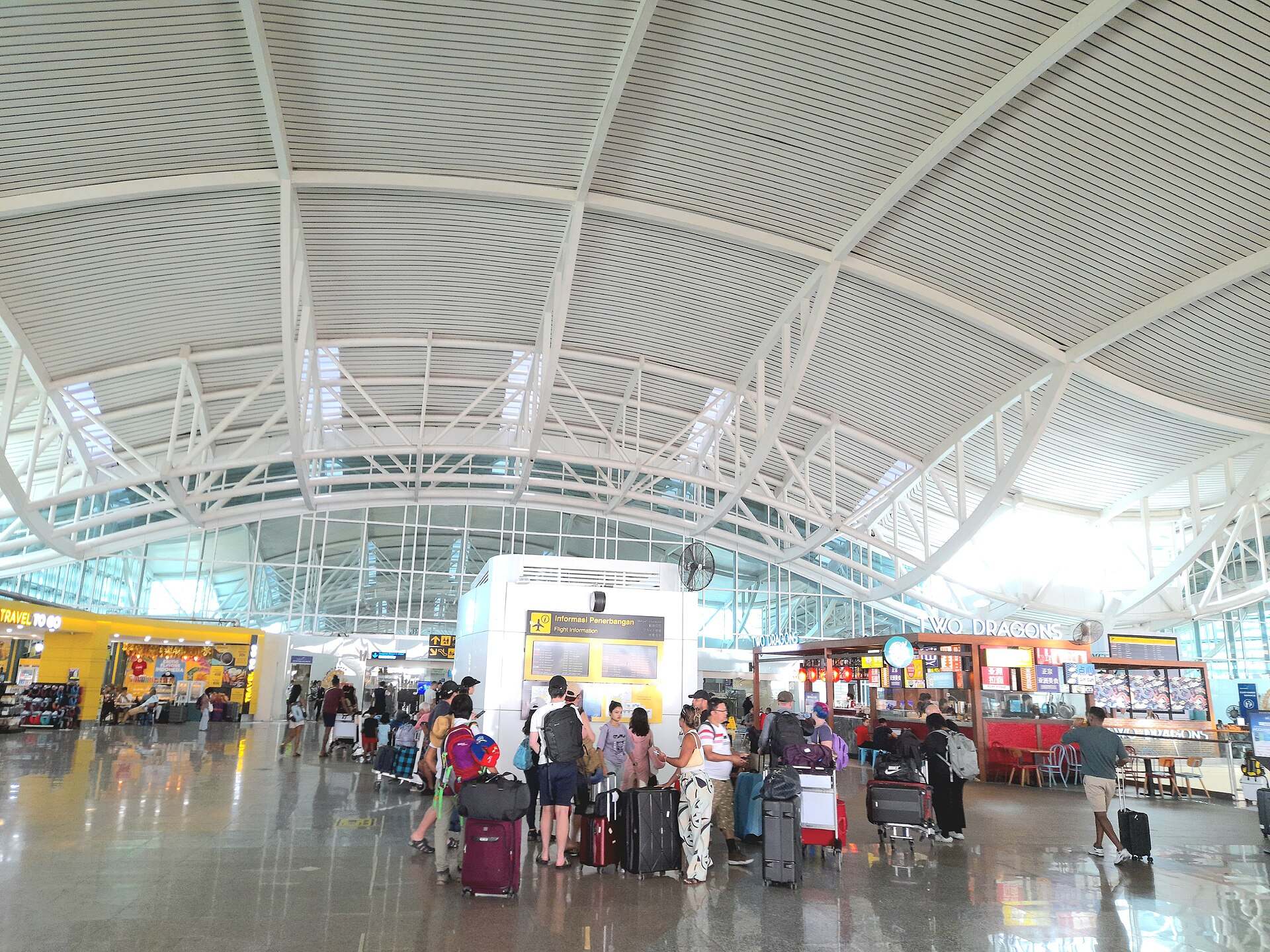 International terminal hall at Bali airport